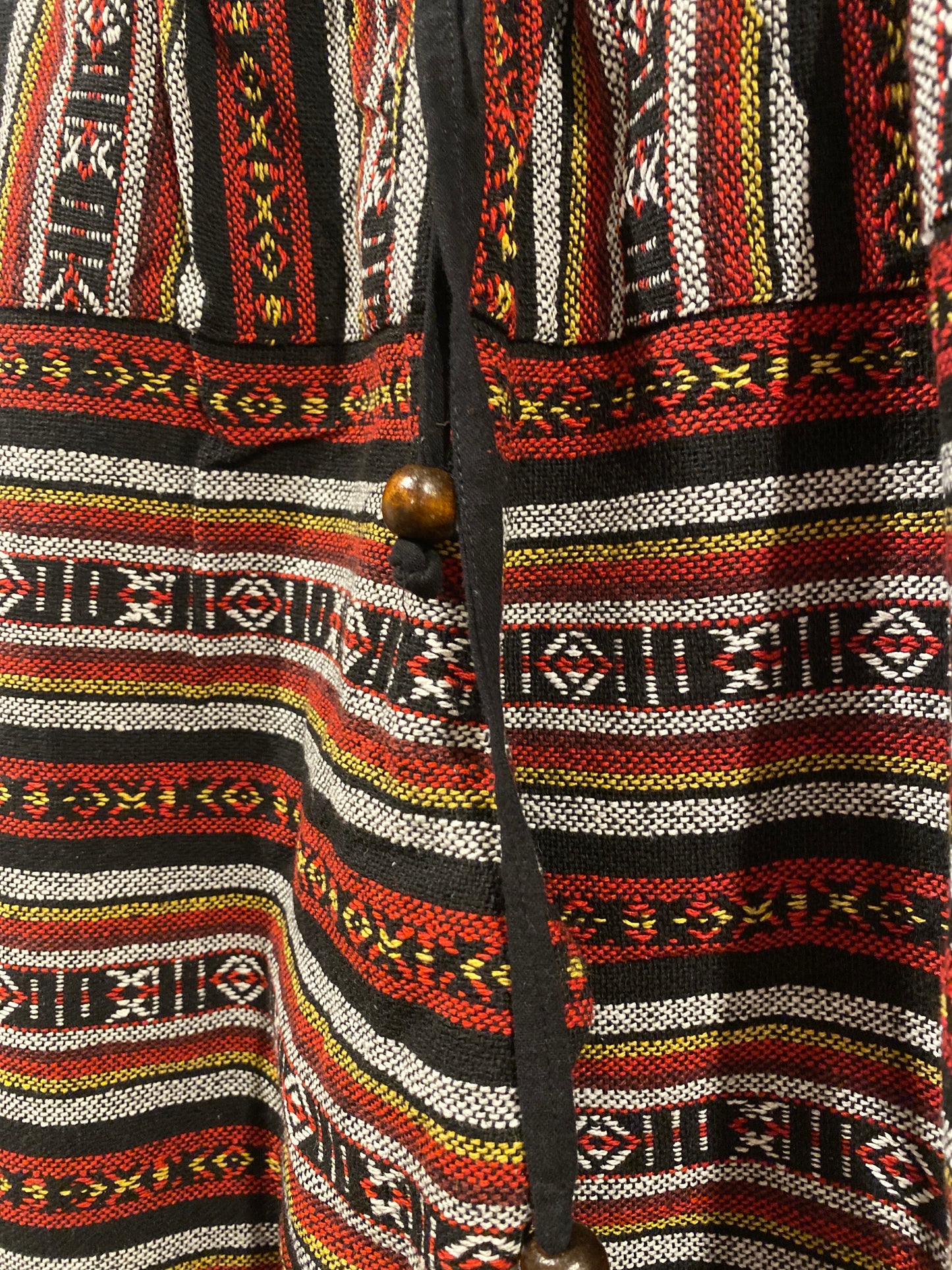 Red Black White Multicolor Magic Hill Tribe Cotton Pants