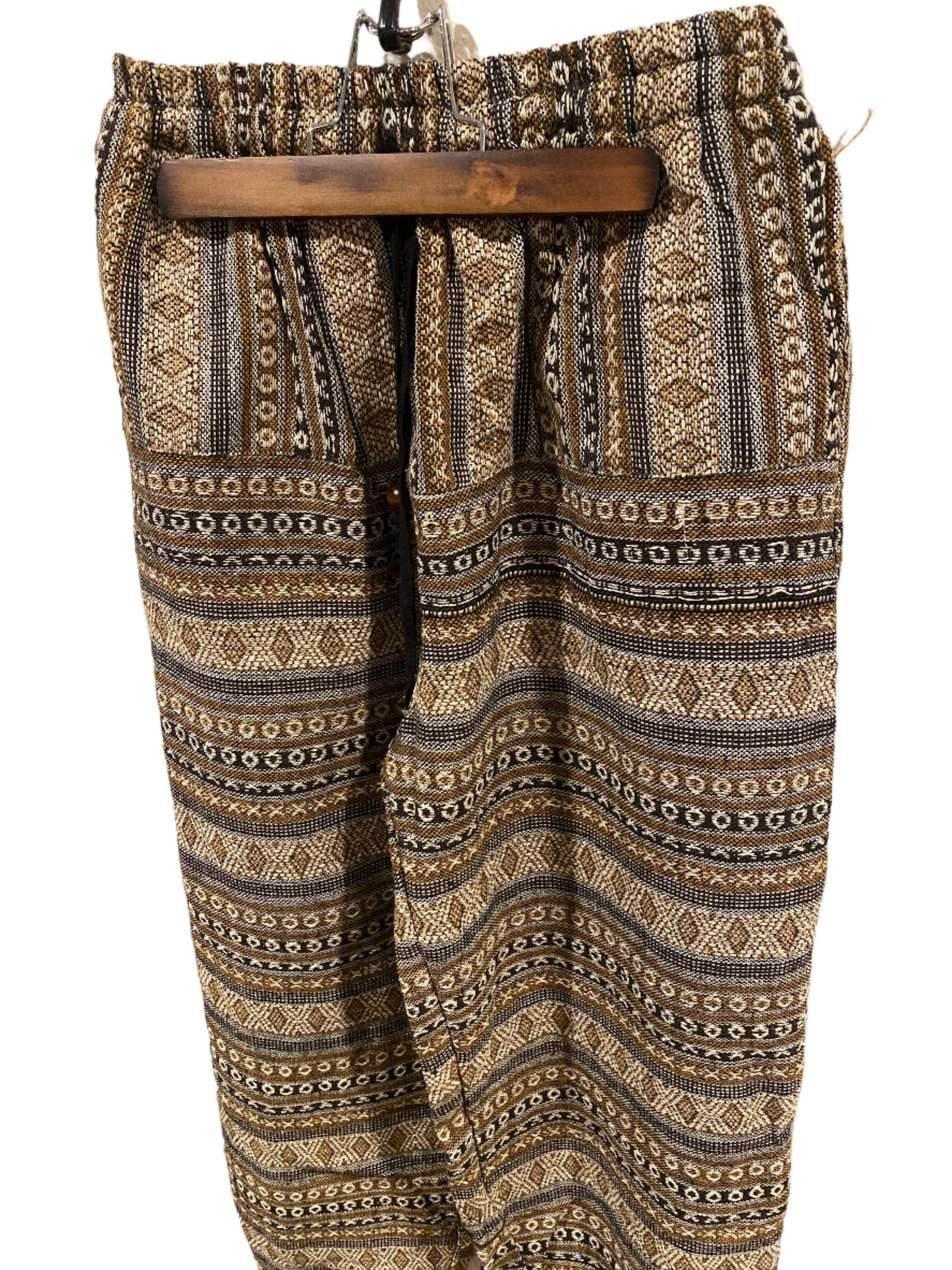 Gold, Tan, Black, Multicolored Magic Super Cozy Hill Tribe Cotton Pants