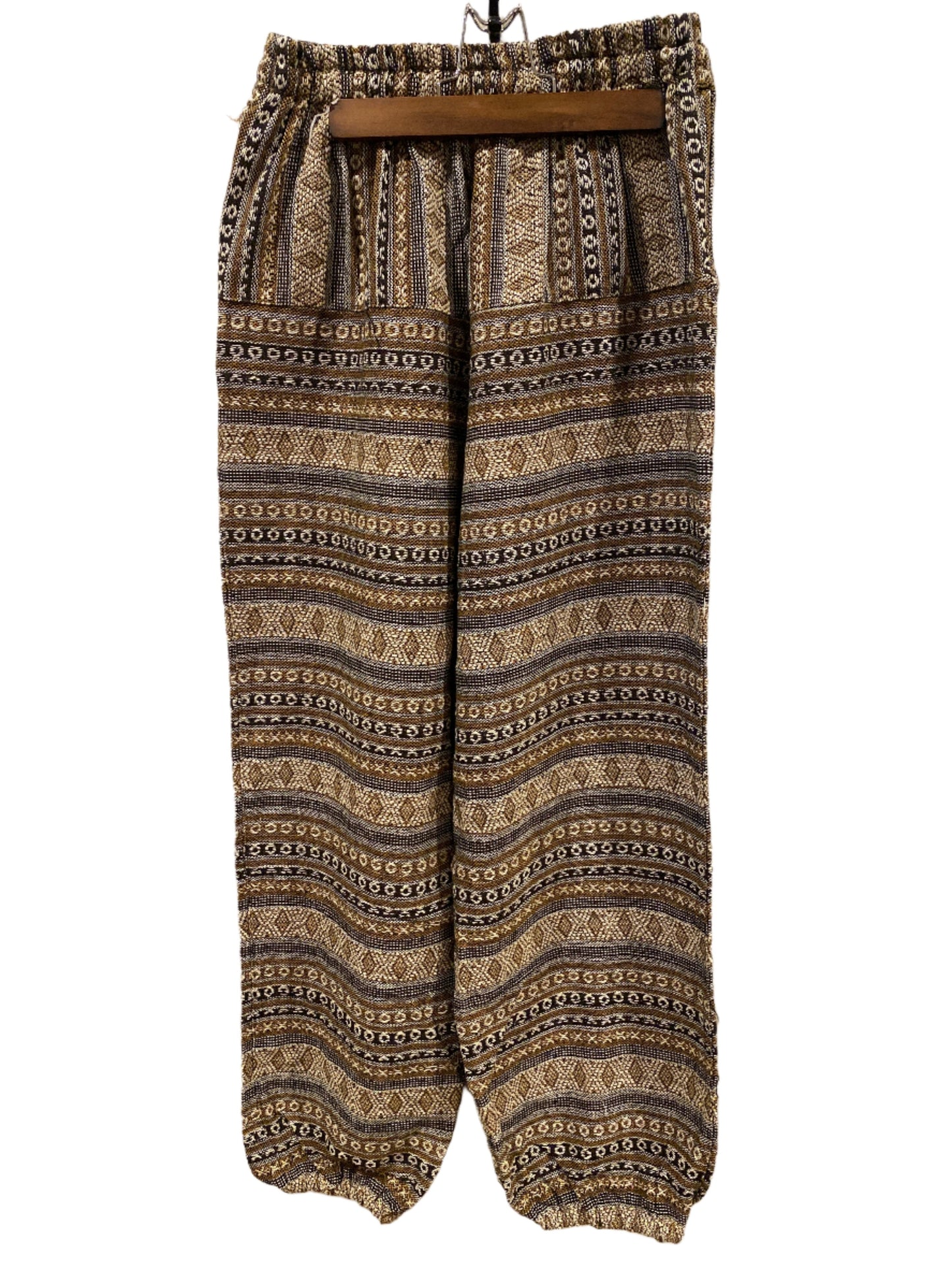 Gold, Tan, Black, Multicolored Magic Super Cozy Hill Tribe Cotton Pants