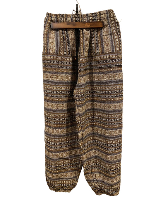 Gold, Tan, Black, Multicolored Magic Super Cozy Hill Tribe Cotton Pants