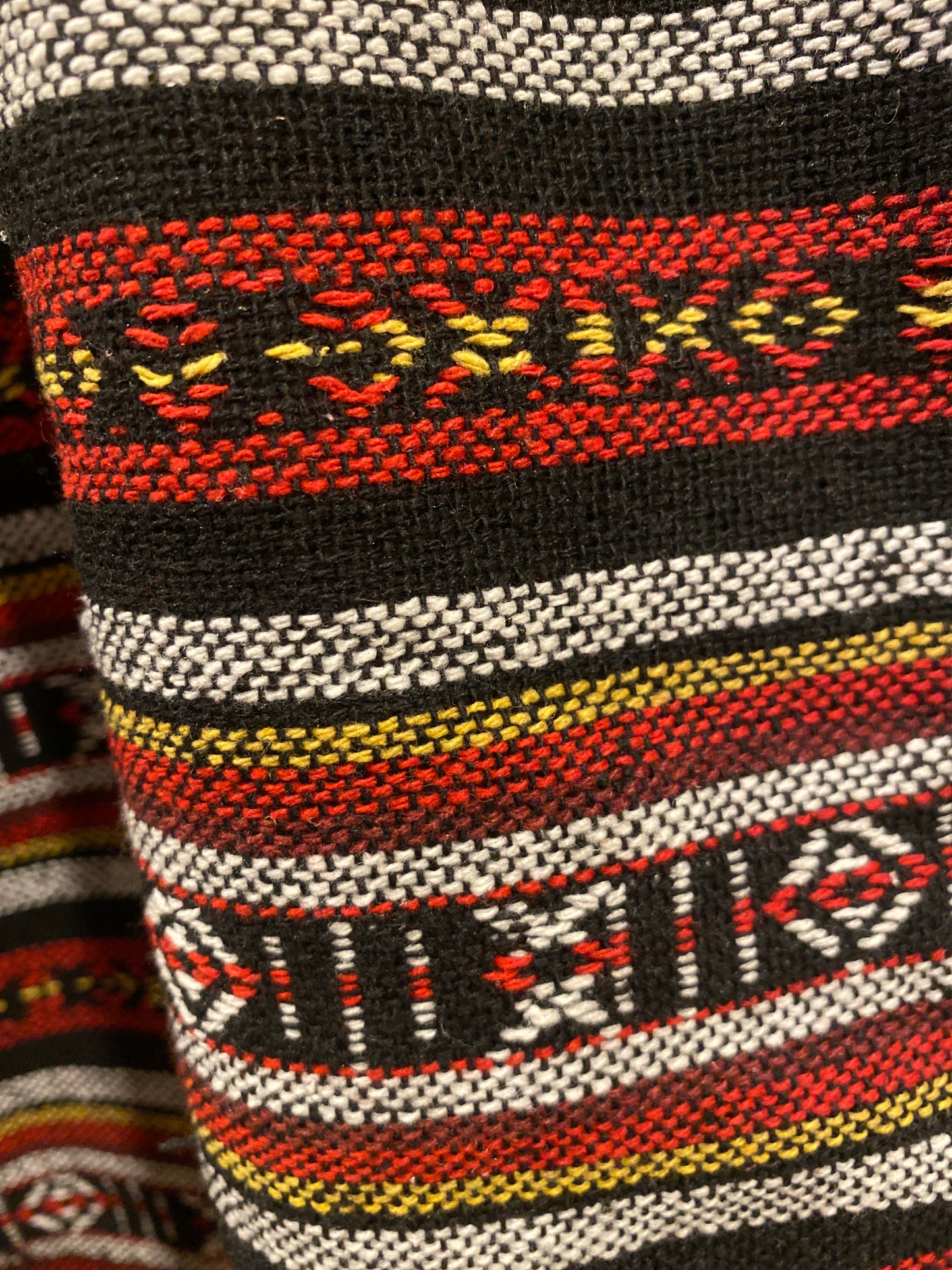 Red Black White Multicolor Magic Hill Tribe Cotton Pants