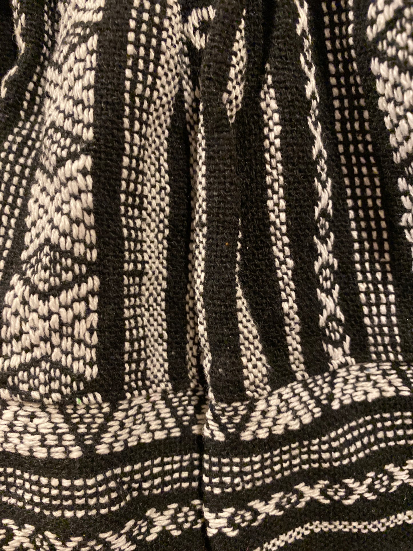 Magic Black and White Striped Pattern Cotton Hill Tribe Pants