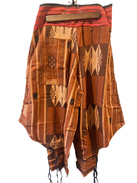 Traditional Loose-Fitting Hill Tribe Cotton Pants