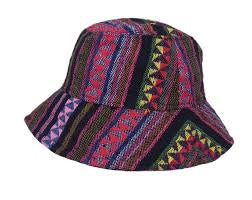 Multi-Colored Bohemian Hippie Gheri Bucket Hat