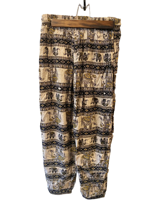 Cream Color Elephant Hippie Pants