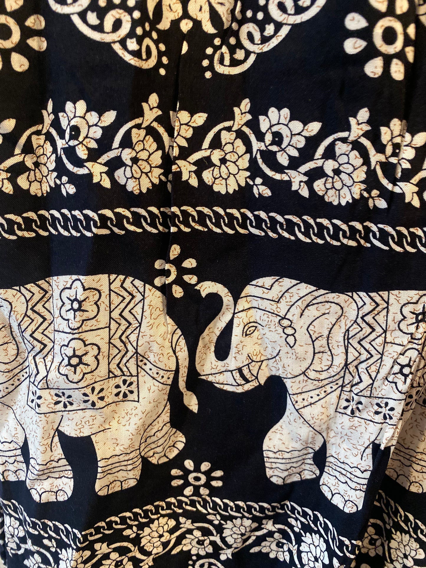 Dancing Elephant Harem Pant Pattern