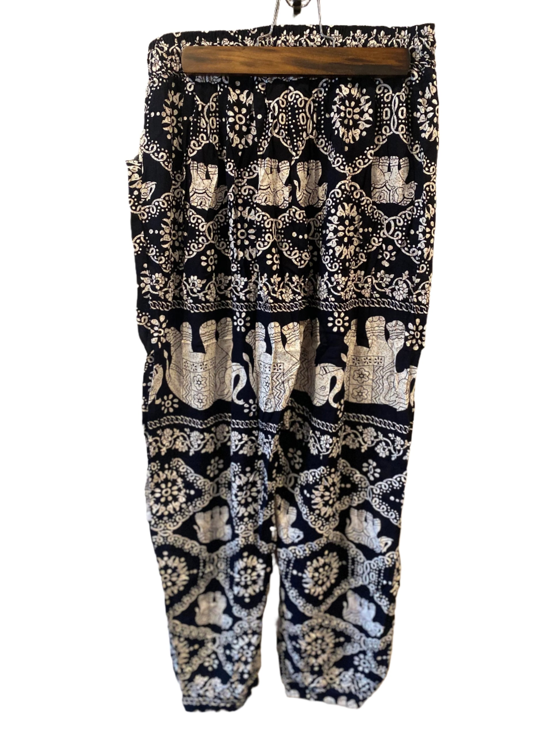 Dancing Elephants on Harem Pants