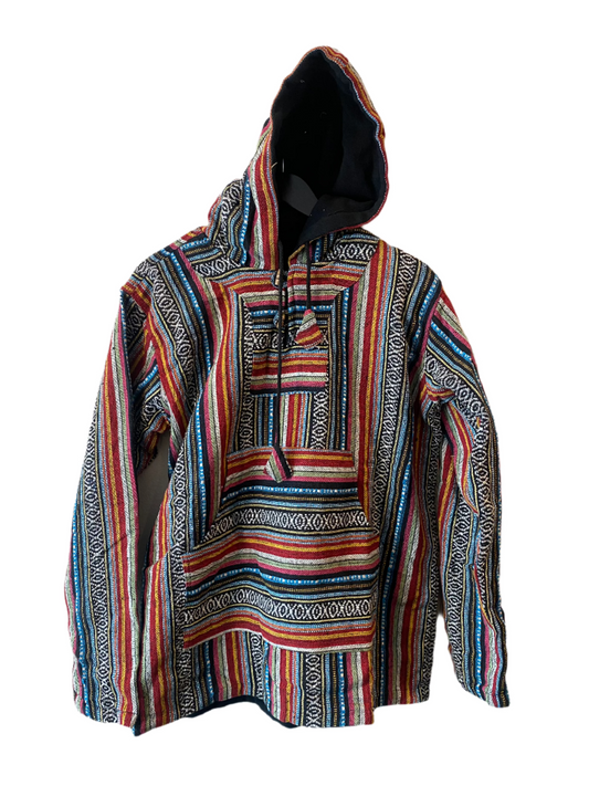 Bright Colorful Cotton Festival Pullover Hoodie